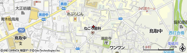 大阪府阪南市鳥取中206周辺の地図