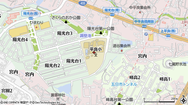 〒738-0060 広島県廿日市市陽光台の地図