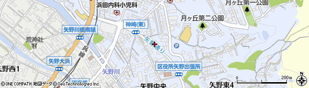 広島県広島市安芸区矢野東周辺の地図