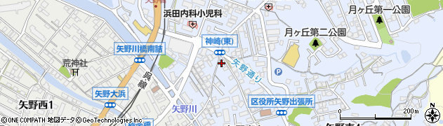 明光義塾矢野教室周辺の地図