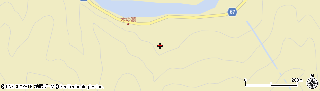 山口県萩市川上（木ノ瀬）周辺の地図