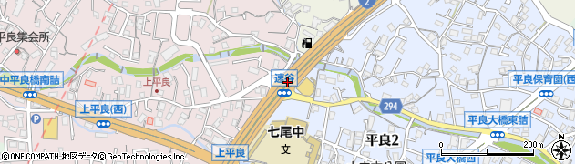 七尾中学校周辺の地図