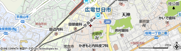 海鮮料理 さかなや道場 広電廿日市駅前店周辺の地図