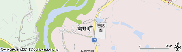 奈良県五條市島野町周辺の地図