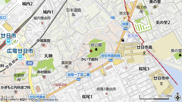 〒738-0005 広島県廿日市市桜尾本町の地図