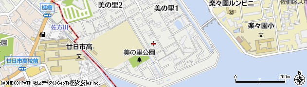広島県広島市佐伯区美の里周辺の地図