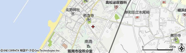 大阪府阪南市新町周辺の地図