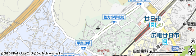 広島県廿日市市平良山手4周辺の地図
