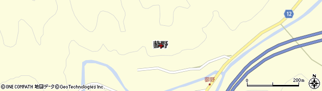 島根県鹿足郡吉賀町蓼野周辺の地図