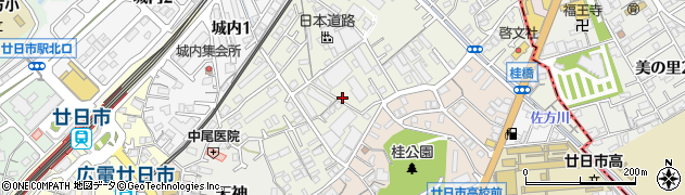 広島県廿日市市大東周辺の地図