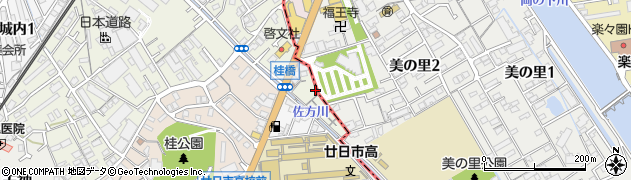 佐方本町公園周辺の地図