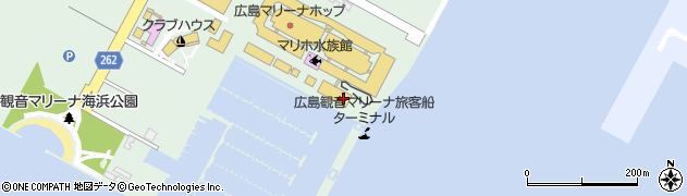広島マリーナホップ　マーメイドスペース周辺の地図