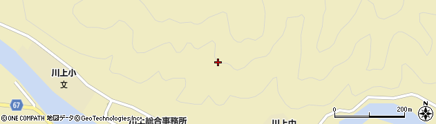 山口県萩市川上（灰福）周辺の地図