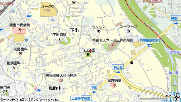 〒599-0202 大阪府阪南市下出の地図