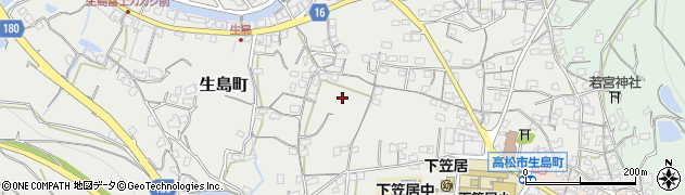香川県高松市生島町周辺の地図