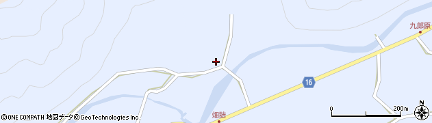 島根県吉賀町（鹿足郡）九郎原（畑詰）周辺の地図