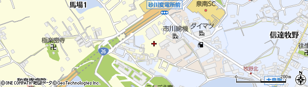大阪府泉南市馬場周辺の地図