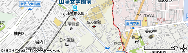 佐方会館周辺の地図