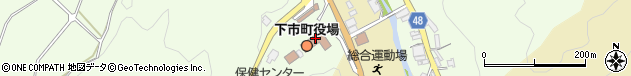 奈良県吉野郡下市町周辺の地図