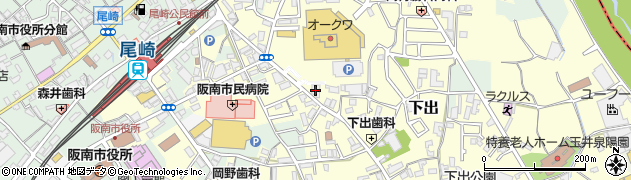 大阪信用金庫尾崎支店周辺の地図