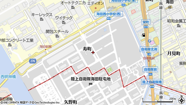 〒736-0053 広島県安芸郡海田町寿町の地図