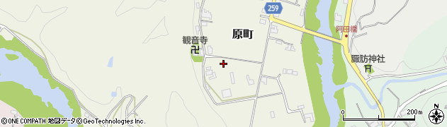 奈良県五條市原町周辺の地図
