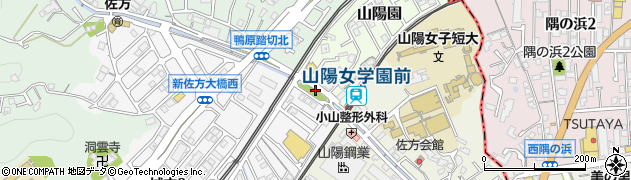 佐方川公園周辺の地図