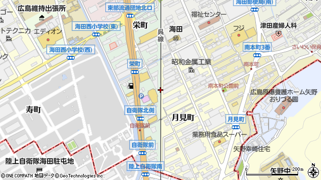 〒736-0043 広島県安芸郡海田町栄町の地図
