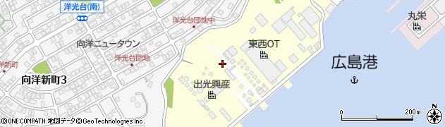 広島県広島市南区月見町周辺の地図
