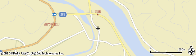 山口県萩市川上堂河内周辺の地図