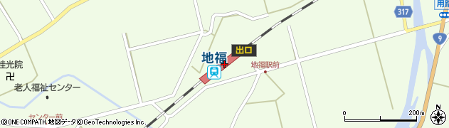 地福駅周辺の地図