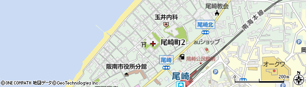 尾崎別院周辺の地図