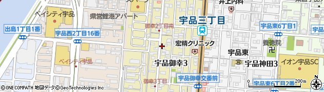 広島県広島市南区宇品御幸周辺の地図