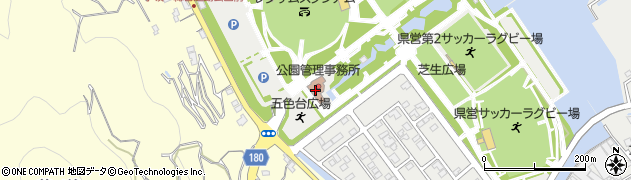香川県総合運動公園　県営野球場周辺の地図