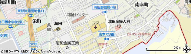 フジ海田店周辺の地図