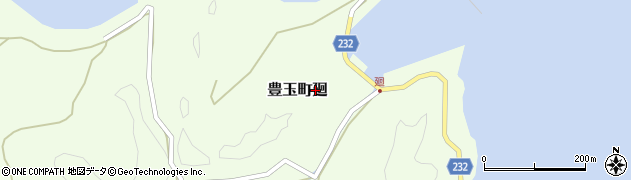 長崎県対馬市豊玉町廻周辺の地図
