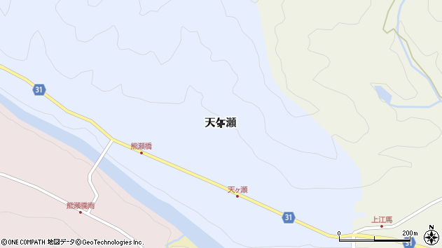 〒519-2506 三重県多気郡大台町天ケ瀬の地図