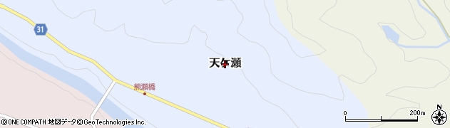 三重県大台町（多気郡）天ケ瀬周辺の地図