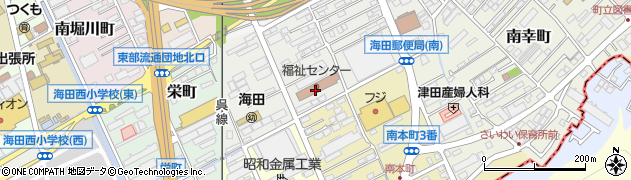 海田町　福祉センター周辺の地図