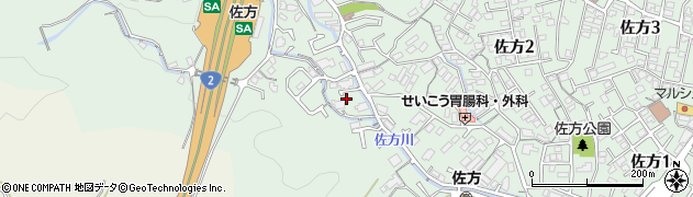 広島県廿日市市佐方周辺の地図