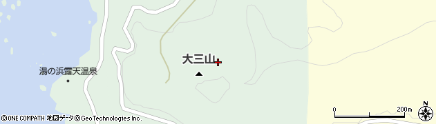 東京都新島村大三山周辺の地図