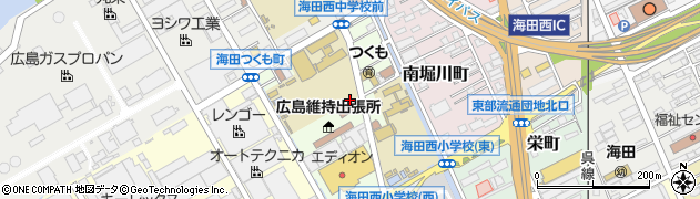 広島県海田町（安芸郡）南つくも町周辺の地図