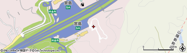 株式会社宮島サービスエリア下り線広電宮島ガーデン周辺の地図