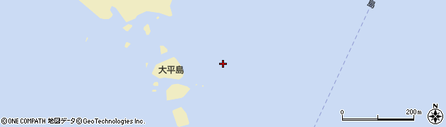 大平島周辺の地図