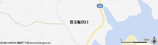 長崎県対馬市豊玉町貝口周辺の地図