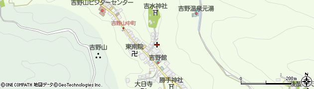 奈良県吉野郡吉野町吉野山周辺の地図