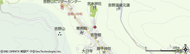 奈良県吉野町（吉野郡）吉野山周辺の地図