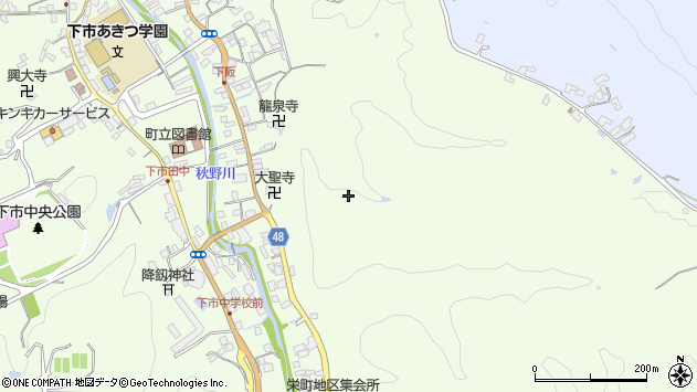 〒638-0042 奈良県吉野郡下市町栄町の地図