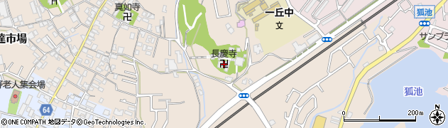 長慶寺周辺の地図