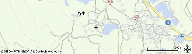 香川県坂出市王越町乃生523周辺の地図